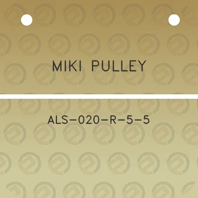 miki-pulley-als-020-r-5-5