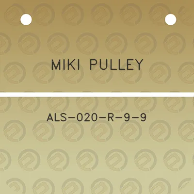 miki-pulley-als-020-r-9-9