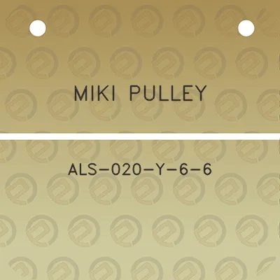 miki-pulley-als-020-y-6-6