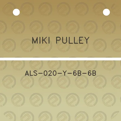 miki-pulley-als-020-y-6b-6b