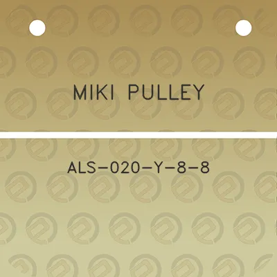 miki-pulley-als-020-y-8-8