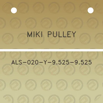 miki-pulley-als-020-y-9525-9525