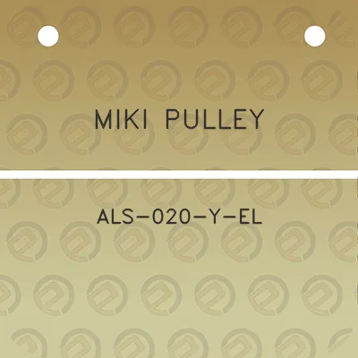 miki-pulley-als-020-y-el