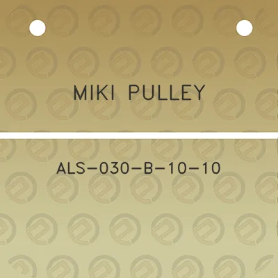 miki-pulley-als-030-b-10-10