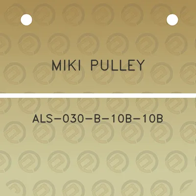 miki-pulley-als-030-b-10b-10b