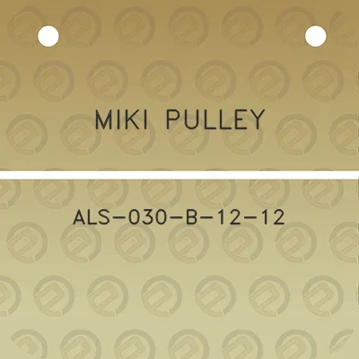 miki-pulley-als-030-b-12-12