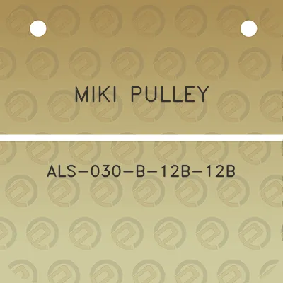 miki-pulley-als-030-b-12b-12b