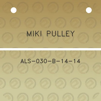 miki-pulley-als-030-b-14-14