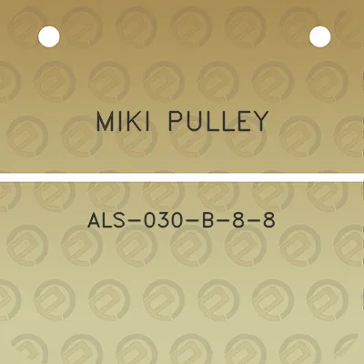 miki-pulley-als-030-b-8-8