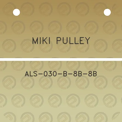 miki-pulley-als-030-b-8b-8b