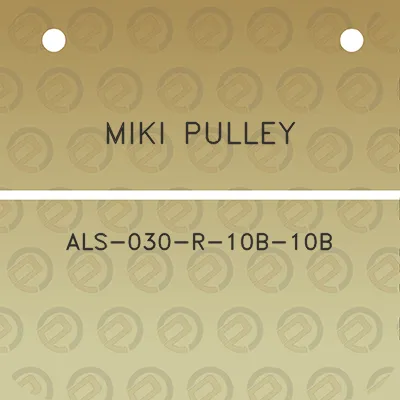 miki-pulley-als-030-r-10b-10b