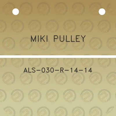 miki-pulley-als-030-r-14-14