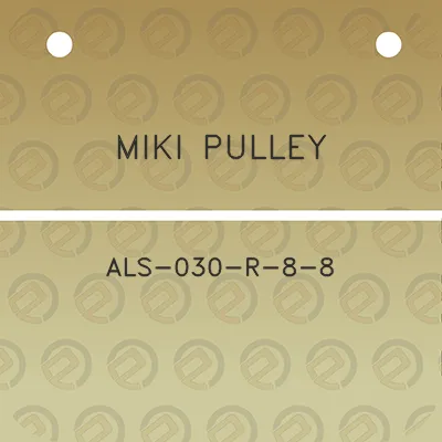 miki-pulley-als-030-r-8-8