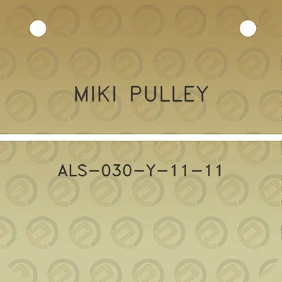 miki-pulley-als-030-y-11-11