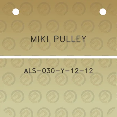 miki-pulley-als-030-y-12-12