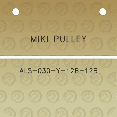 miki-pulley-als-030-y-12b-12b