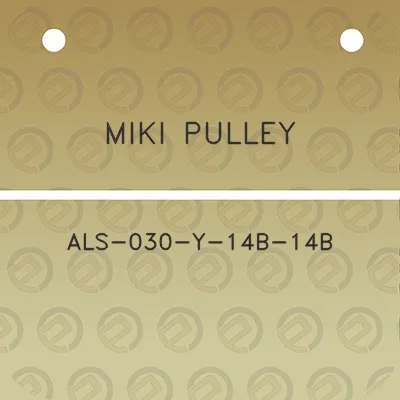 miki-pulley-als-030-y-14b-14b