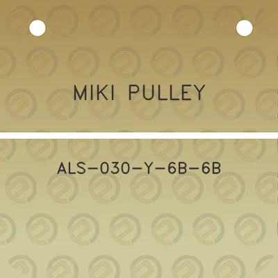 miki-pulley-als-030-y-6b-6b