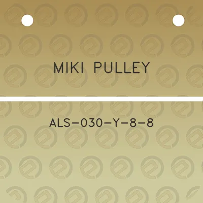 miki-pulley-als-030-y-8-8