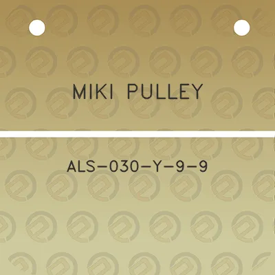 miki-pulley-als-030-y-9-9