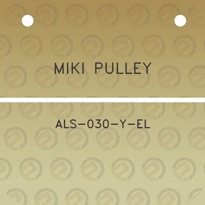 miki-pulley-als-030-y-el