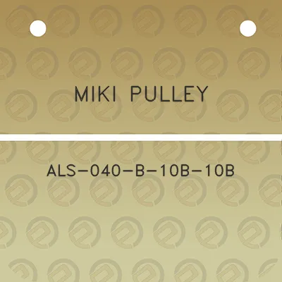 miki-pulley-als-040-b-10b-10b