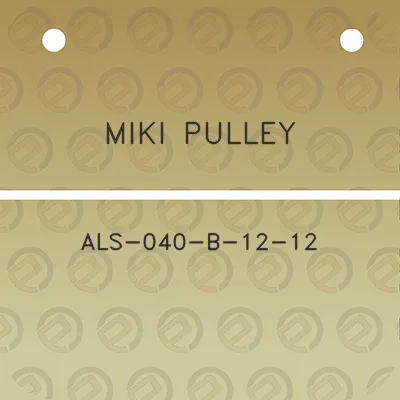 miki-pulley-als-040-b-12-12