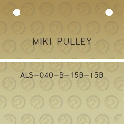 miki-pulley-als-040-b-15b-15b