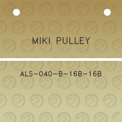 miki-pulley-als-040-b-16b-16b