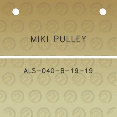 miki-pulley-als-040-b-19-19