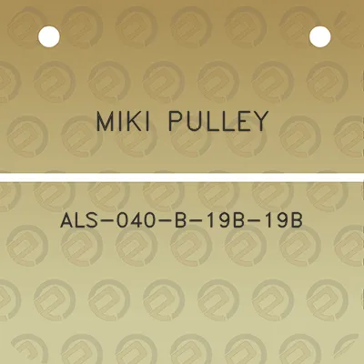 miki-pulley-als-040-b-19b-19b