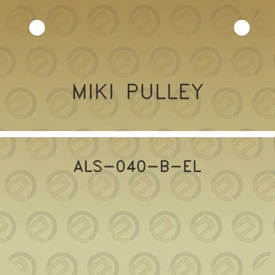 miki-pulley-als-040-b-el