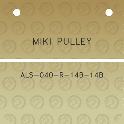 miki-pulley-als-040-r-14b-14b