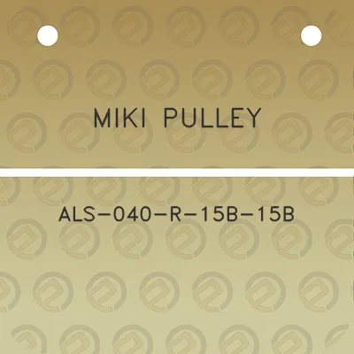 miki-pulley-als-040-r-15b-15b