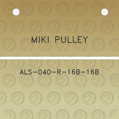 miki-pulley-als-040-r-16b-16b