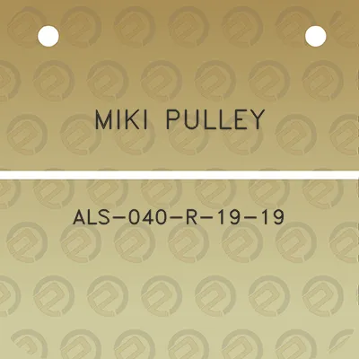 miki-pulley-als-040-r-19-19