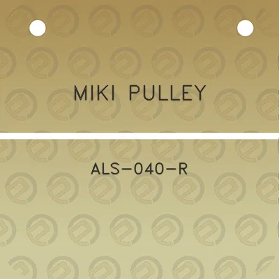 miki-pulley-als-040-r