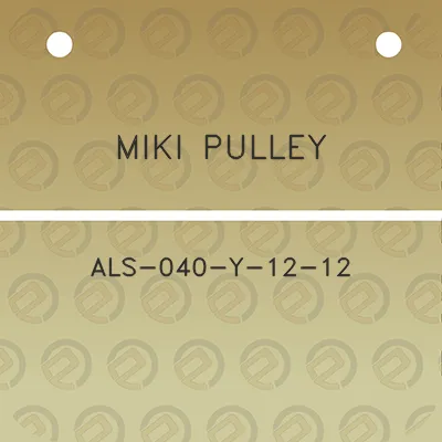 miki-pulley-als-040-y-12-12