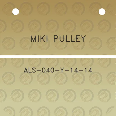 miki-pulley-als-040-y-14-14