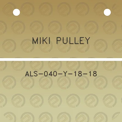 miki-pulley-als-040-y-18-18