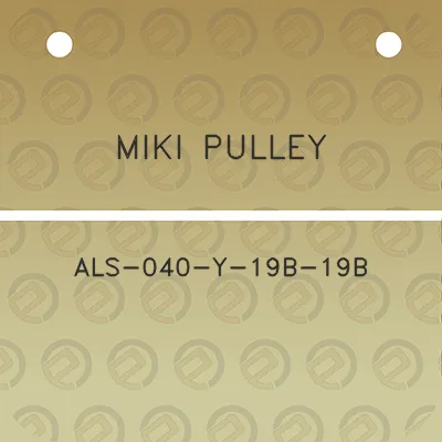 miki-pulley-als-040-y-19b-19b