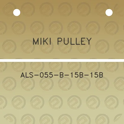 miki-pulley-als-055-b-15b-15b