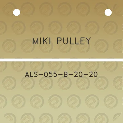 miki-pulley-als-055-b-20-20