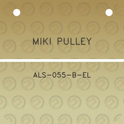 miki-pulley-als-055-b-el