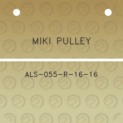 miki-pulley-als-055-r-16-16