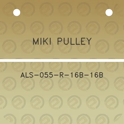 miki-pulley-als-055-r-16b-16b