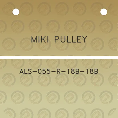 miki-pulley-als-055-r-18b-18b