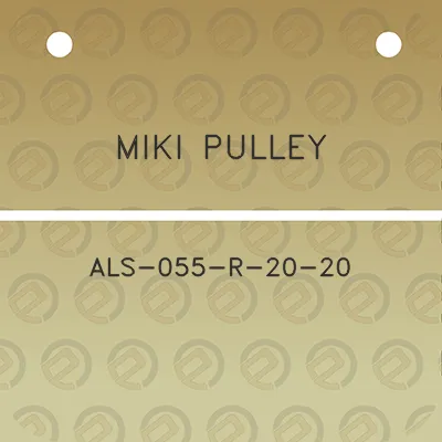 miki-pulley-als-055-r-20-20