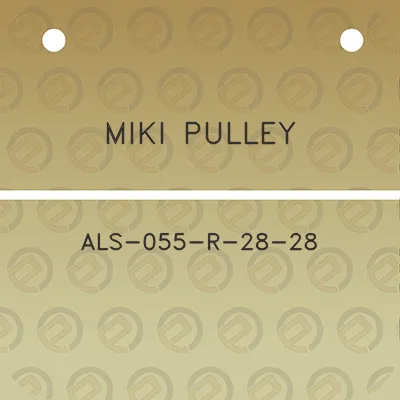 miki-pulley-als-055-r-28-28