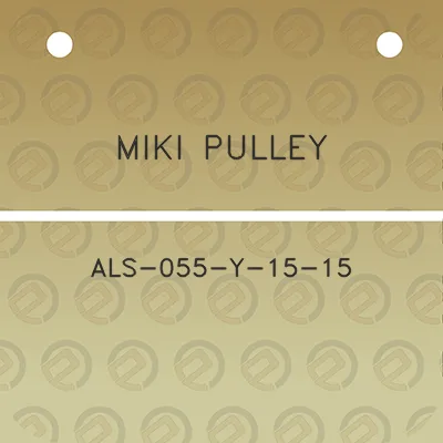 miki-pulley-als-055-y-15-15